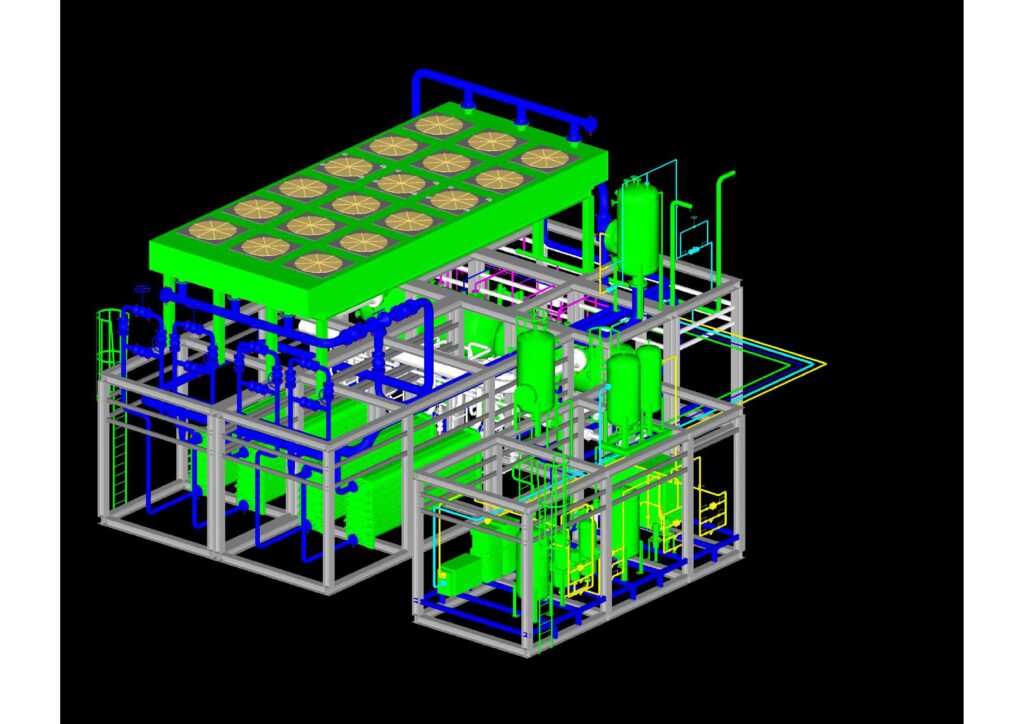 Hydrogen production plant, 7,5MW capacity of alkaline electrolyser